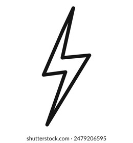 Icono de rayo eléctrico ideal para temas de energía y energía
