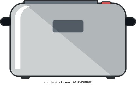Electric Toaster Icon in flat style. Vector Illustration