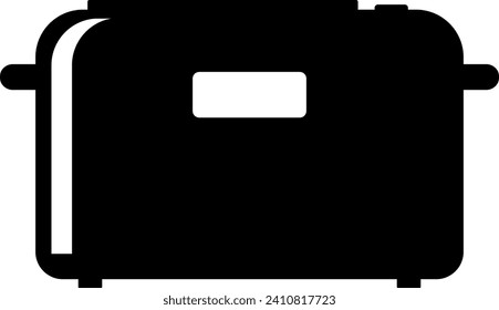 Electric Toaster Icon in flat style. Vector Illustration
