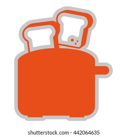 electric toaster isolated icon design