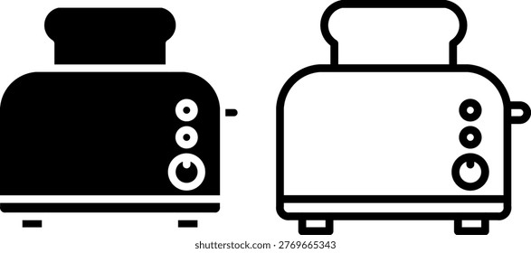 Electric Toaster Kitchen Appliance Icon