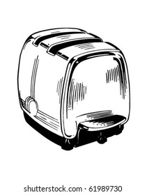 Electric Toaster - Retro Clipart