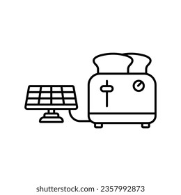 Electric toaster Vector Icon which can easily modify or edit

