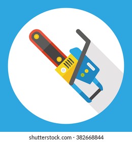 electric tool saws flat icon