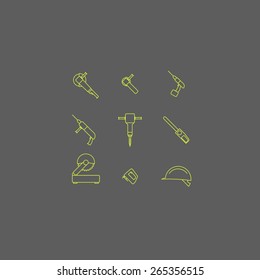 electric tools icons