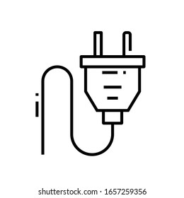 Icono de línea de herramientas eléctricas, signo de concepto, ilustración de vector de contorno, símbolo lineal.