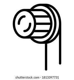 Electric toothbrush brush tooth icon. Outline electric toothbrush brush tooth vector icon for web design isolated on white background