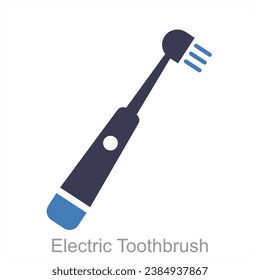 Electric Toothbrush and dental icon concept