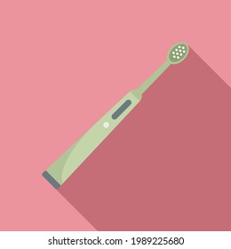 Electric toothbrush dental icon. Flat illustration of Electric toothbrush dental vector icon for web design