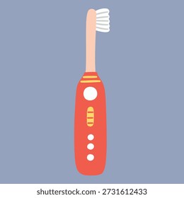 Electric Toothbrush Hand Drawn Vector Illustration