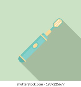 Electric toothbrush health icon. Flat illustration of Electric toothbrush health vector icon for web design