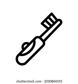 electric toothbrush icon illustration vector graphic