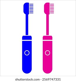 electric toothbrush icon vector illustration symbol