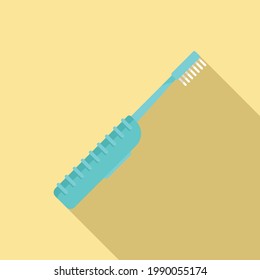 Electric toothbrush oral icon. Flat illustration of Electric toothbrush oral vector icon for web design