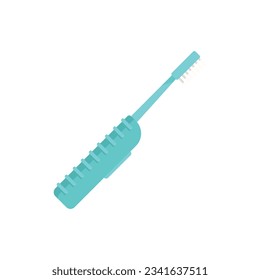 Electric toothbrush oral icon. Flat illustration of Electric toothbrush oral vector icon for web design isolated