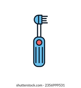 Electric Toothbrush Related Vector Icon. Electric Toothbrush sign. Isolated on White Background