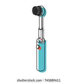 Electric Toothbrush Tool Watercolor Silhouette Vector Stock Vector ...