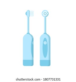 Electric Toothbrushes Icon Isolated On White Stock Vector (Royalty Free ...