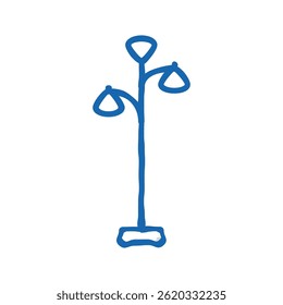 electric torchiere home accessory doodle icon sketch vector. electric torchiere home accessory sign. isolated symbol illustration