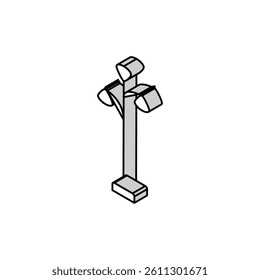 electric torchiere home accessory isometric icon vector. electric torchiere home accessory sign. isolated symbol illustration