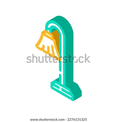 electric torchiere home accessory isometric icon vector. electric torchiere home accessory sign. isolated symbol illustration