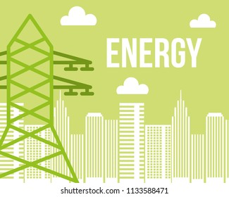 electric tower city urban energy alternative