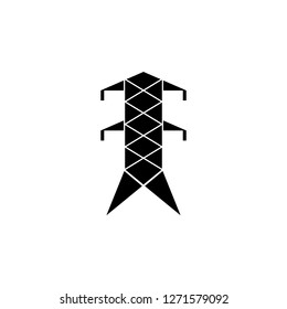 electric tower, energy icon on white background. Can be used for web, logo, mobile app, UI, UX