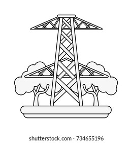 electric tower icon image