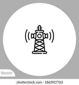 Electric tower icon sign vector,Symbol, logo illustration for web and mobile