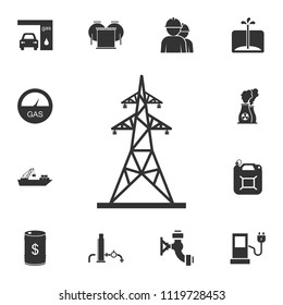 Electric tower icon. Simple element illustration. Electric tower symbol design from Petrol collection set. Can be used for web and mobile on white background