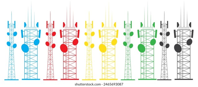 Electric tower icon. Simple illustration of electric tower vector icon for web design isolated on white background