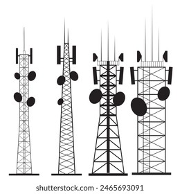 Electric tower icon. Simple illustration of electric tower vector icon for web design isolated on white background