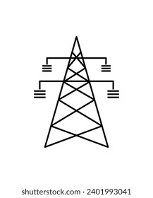 Turmsymbol, Vektorsymbol der besten Linie.