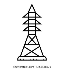 Electric tower icon vector illustration