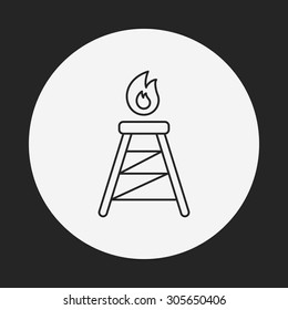 Electric Tower line icon