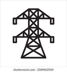 Electric Tower Simple line icon