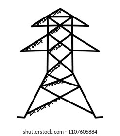 
Electric tower used to support an overhead power line
