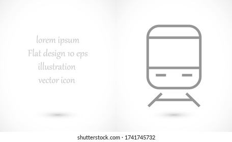 electric train 10 eps bond icon design vector graphic