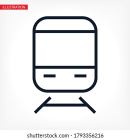 electric train 10 eps bond icon design vector graphic