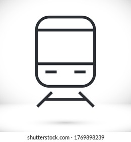 gráfico vectorial de diseño de icono de 10 eps de tren eléctrico