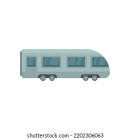 Electric Train Icon. Flat Illustration Of Electric Train Vector Icon Isolated On White Background