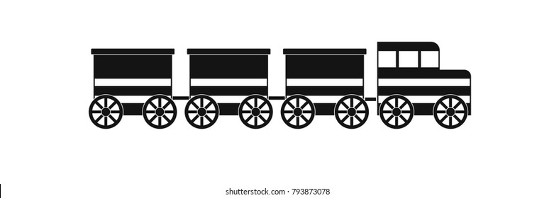 electric train icon. Simple illustration of electric train vector icon for web.