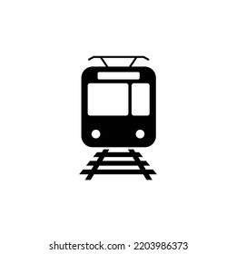 Electric Train Icon Vector Graphics