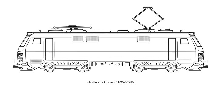 Electric train locomotive 