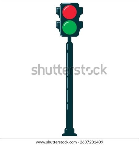 Electric train traffic lights icon.Vector graphic for web design, isolated on white, suitable for railway and transportation projects.