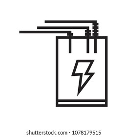 Electric transformer icon 