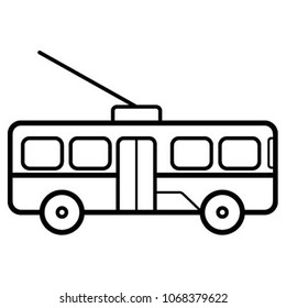 electric transport icon vector