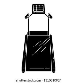 Electric treadmill icon. Simple illustration of electric treadmill vector icon for web design isolated on white background