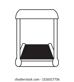 electric treadmill tape icon vector illustration design
