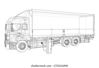 Electric Truck Charging Station Sketch Vector Stock Vector (Royalty ...